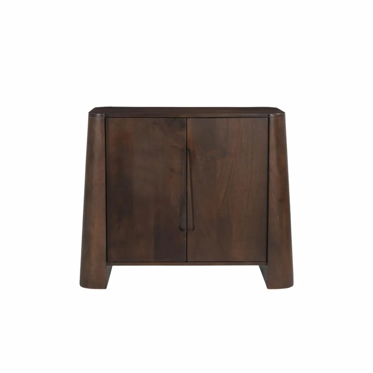 Made in Meubles Buffet haut en bois de manguier foncé Liriel