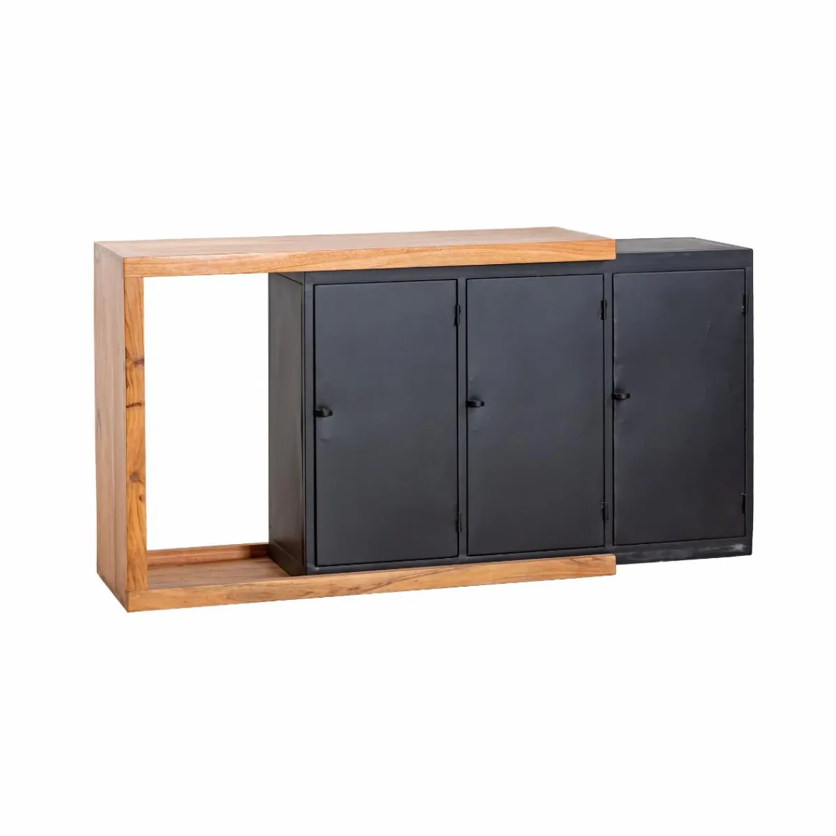 Made in Meubles Buffet rétractable en bois d'acacia Emilio