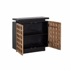 Made in Meubles Buffet sculpté en bois de manguier Camélia