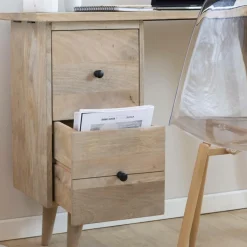 Made in Meubles Bureau en bois de manguier Augustine
