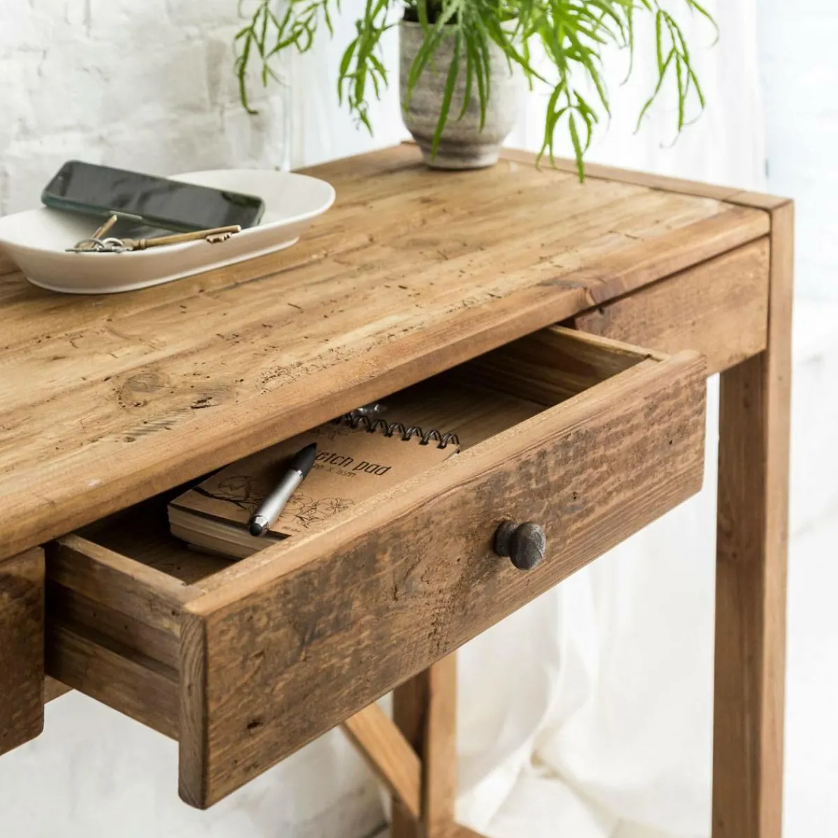 Made in Meubles Bureau en bois recyclé Blaise