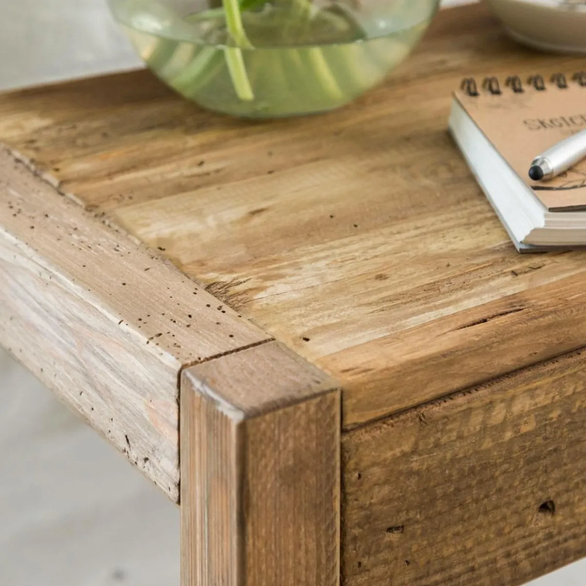 Made in Meubles Bureau en bois recyclé Blaise
