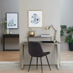 Made in Meubles Bureau pupitre en bois et métal Capucine