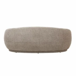 Made in Meubles Canapé en tissu bouclette gris 3 places Maddy