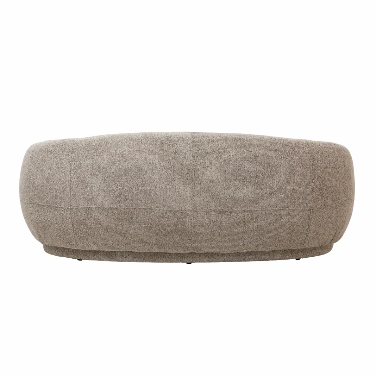 Made in Meubles Canapé en tissu bouclette gris 3 places Maddy