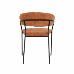 Made in Meubles Chaise arrondie terracotta Kanoa (lot de 2)