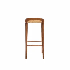 Made in Meubles Chaise de bar en bois de manguier Suzanna