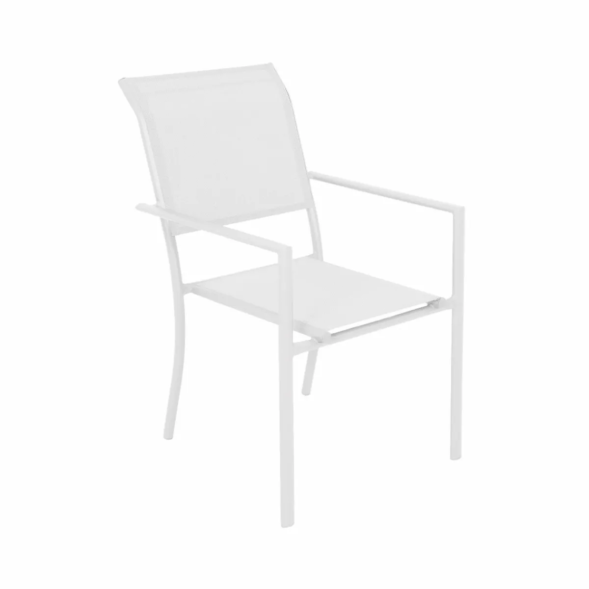 Made in Meubles Chaise de jardin blanche Ilona (lot de 2)