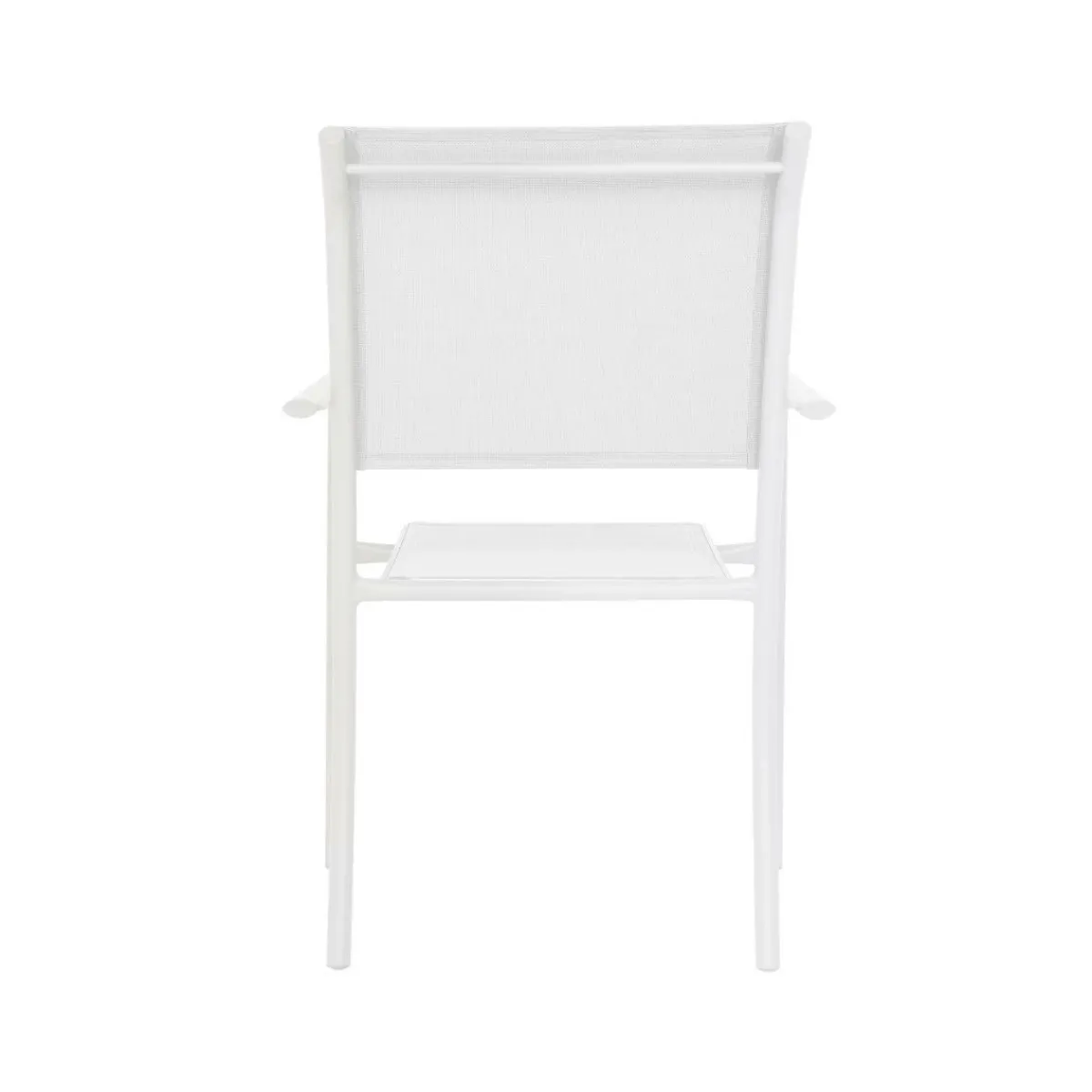 Made in Meubles Chaise de jardin blanche Ilona (lot de 2)