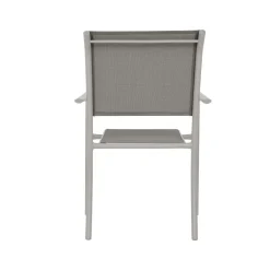 Made in Meubles Chaise de jardin taupe Ilona (lot de 2)