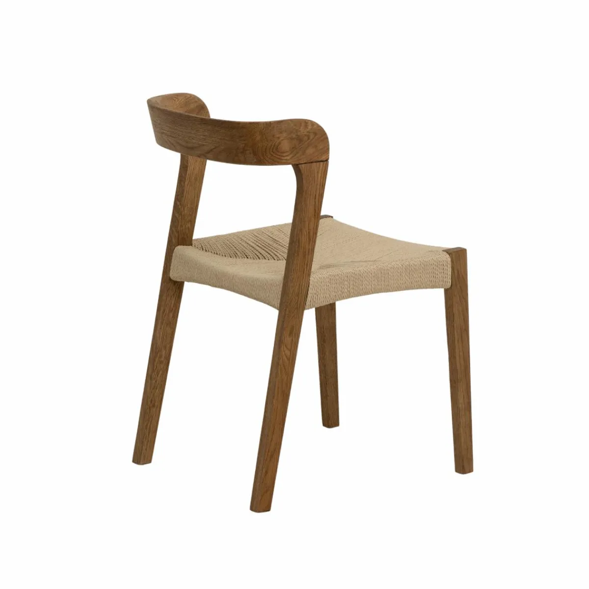 Made in Meubles Chaise en bois de chêne et en corde Auren (lot de 2)