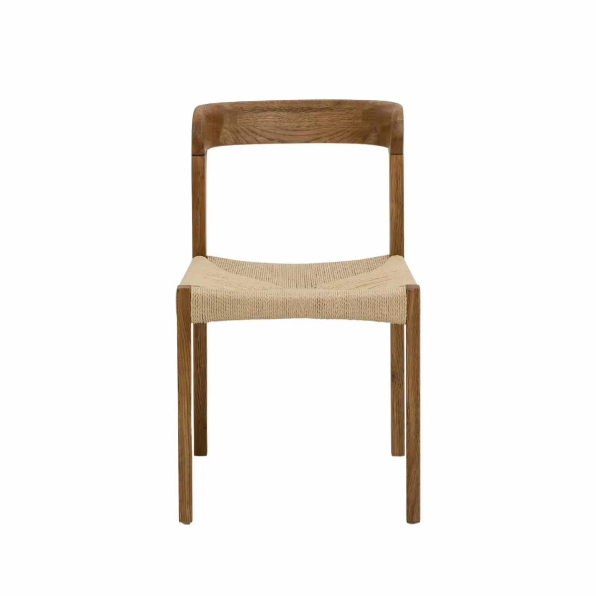 Made in Meubles Chaise en bois de chêne et en corde Auren (lot de 2)