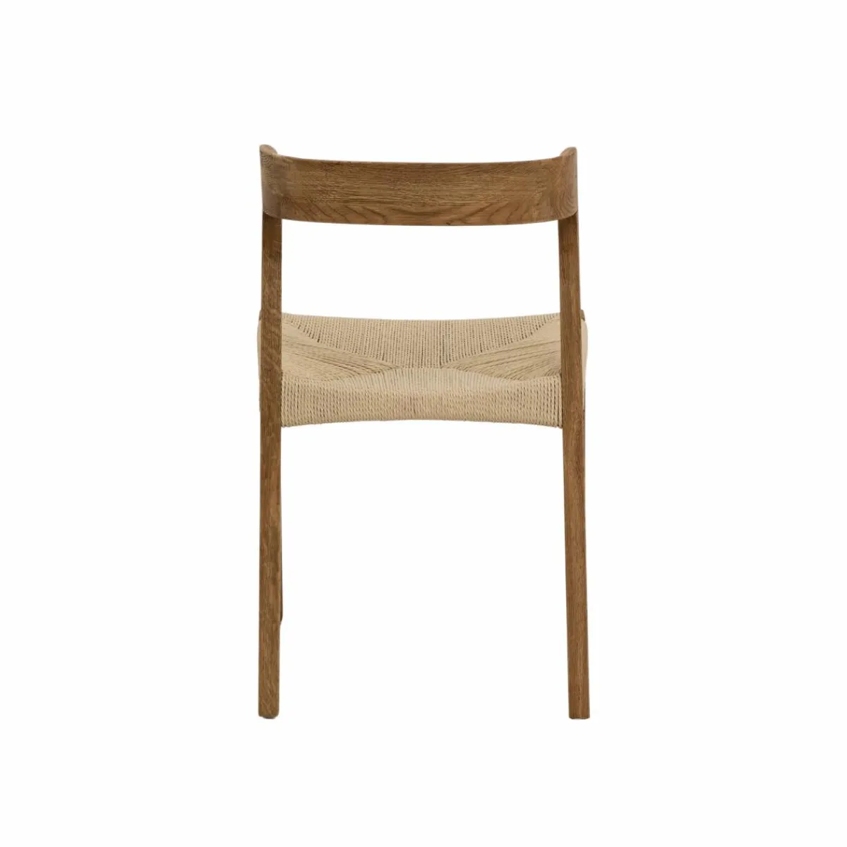 Made in Meubles Chaise en bois de chêne et en corde Auren (lot de 2)