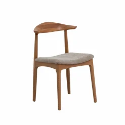 Made in Meubles Chaise en bois de hêtre clair Aline (lot de 2)