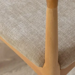 Made in Meubles Chaise en bois de hêtre clair Aline (lot de 2)