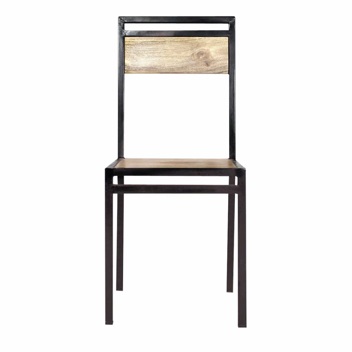 Made in Meubles Chaise en bois de manguier New-York (lot de 2)