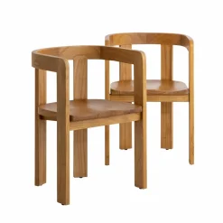 Made in Meubles Chaise en bois de mindy Suzie (lot de 2)