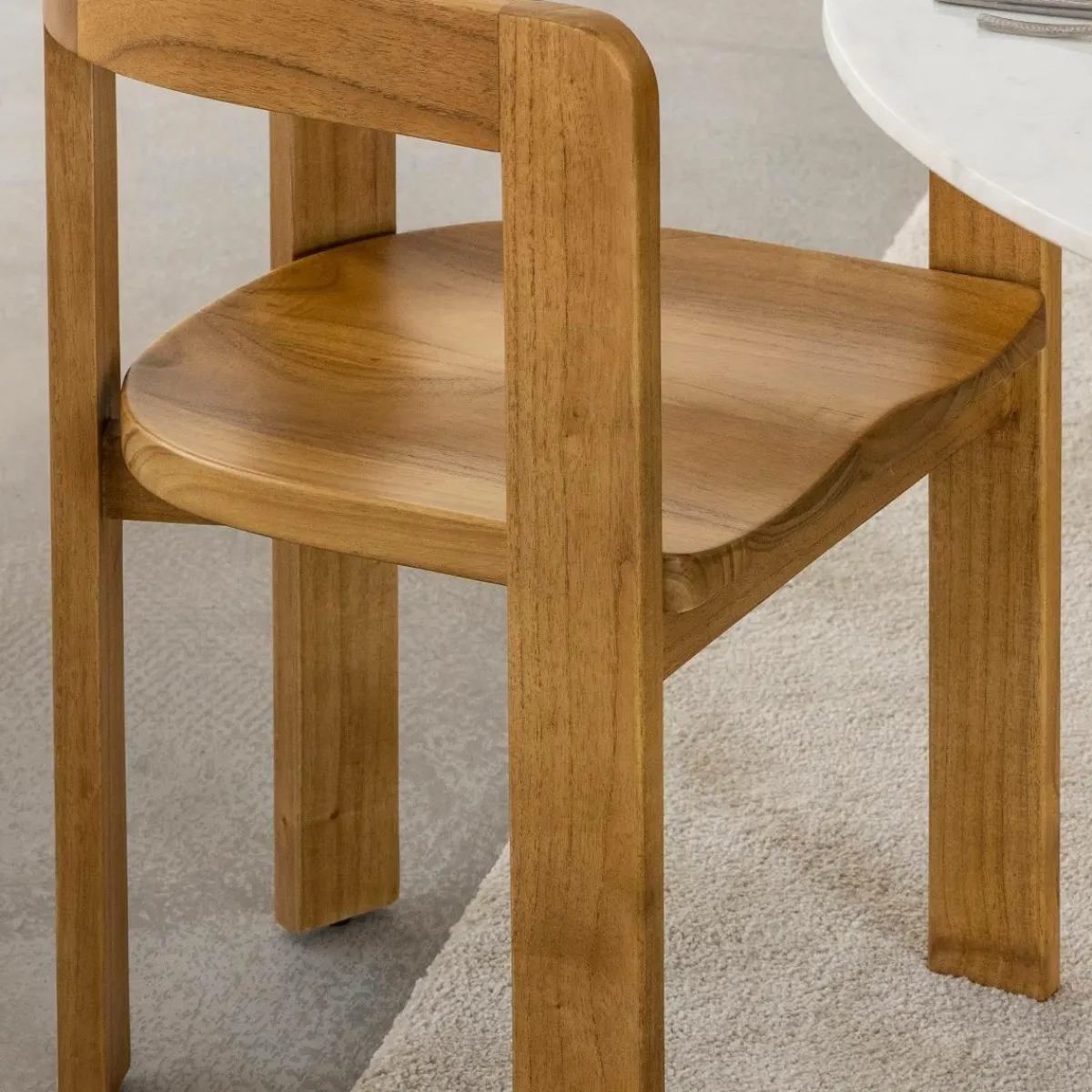 Made in Meubles Chaise en bois de mindy Suzie (lot de 2)