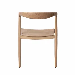 Made in Meubles Chaise en bois de teck brut June (lot de 2)