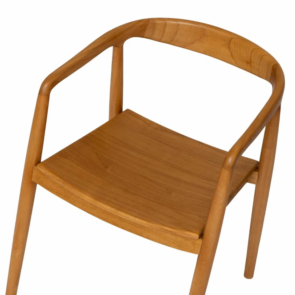 Made in Meubles Chaise en bois de teck June (lot de 2)