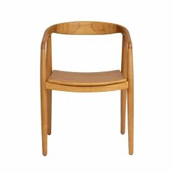 Made in Meubles Chaise en bois de teck June (lot de 2)