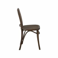 Made in Meubles Chaise en bois d'orme et cannage Luzian (lot de 2)