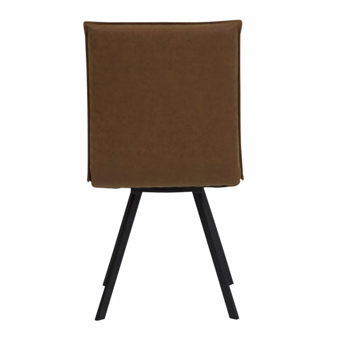 Made in Meubles Chaise en polyester marron Nino (lot de 2)