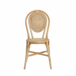 Made in Meubles Chaise en rotin bistrot Nohan (lot de 2)
