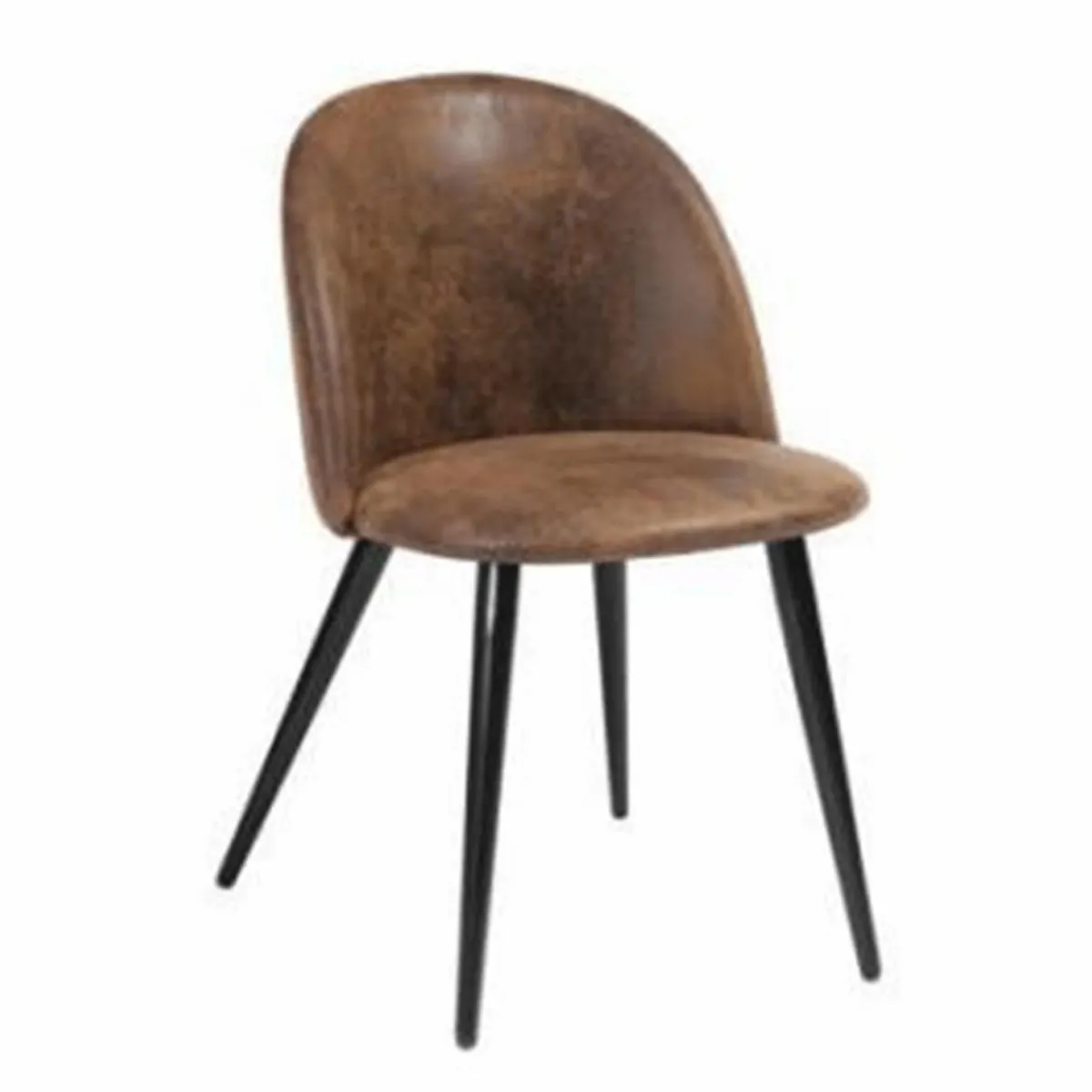 Made in Meubles Chaise marron chocolat Jasmine (lot de 2)