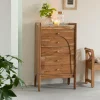 Made in Meubles Chiffonnier en marbre et bois d'acacia Calix