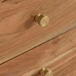 Made in Meubles Chiffonnier en marbre et bois d'acacia Calix