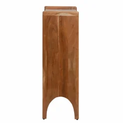 Made in Meubles Chiffonnier en marbre et bois d'acacia Calix