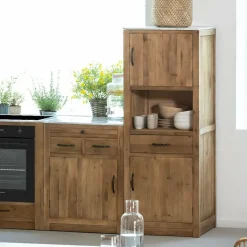 Made in Meubles Colonne de cuisine pour micro-ondes Epure