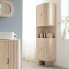 Made in Meubles Colonne en bois de manguier Yoni