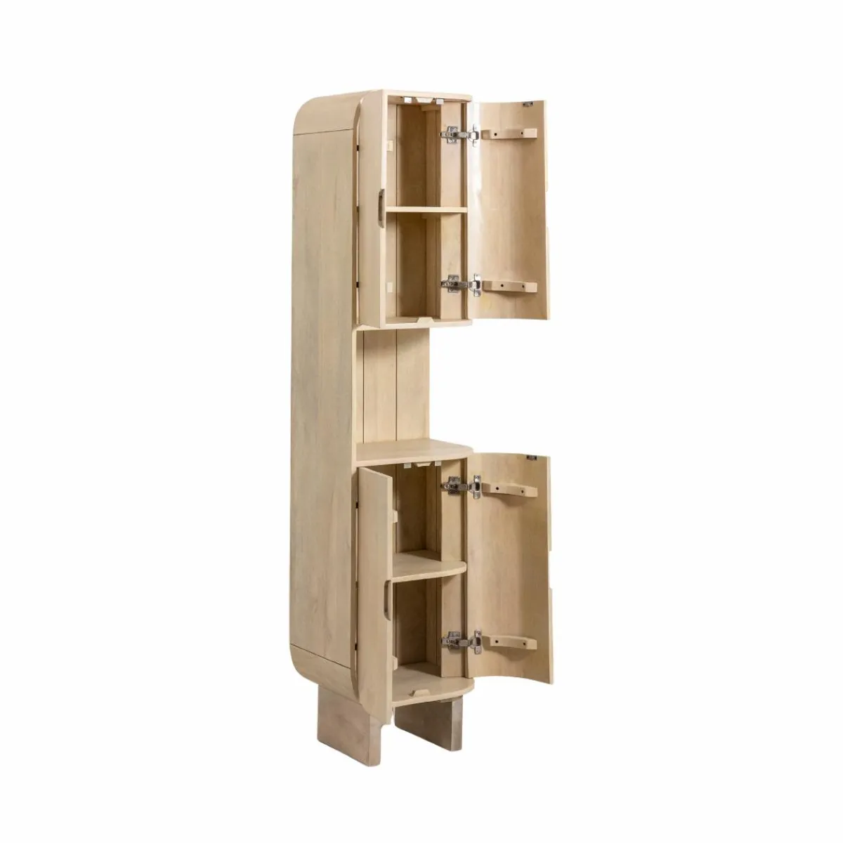 Made in Meubles Colonne en bois de manguier Yoni