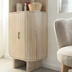 Made in Meubles Colonne en bois de manguier Yoni
