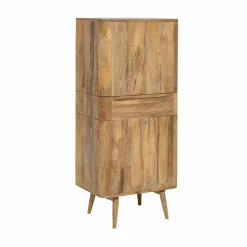 Made in Meubles Colonne en bois de manguier Aléna