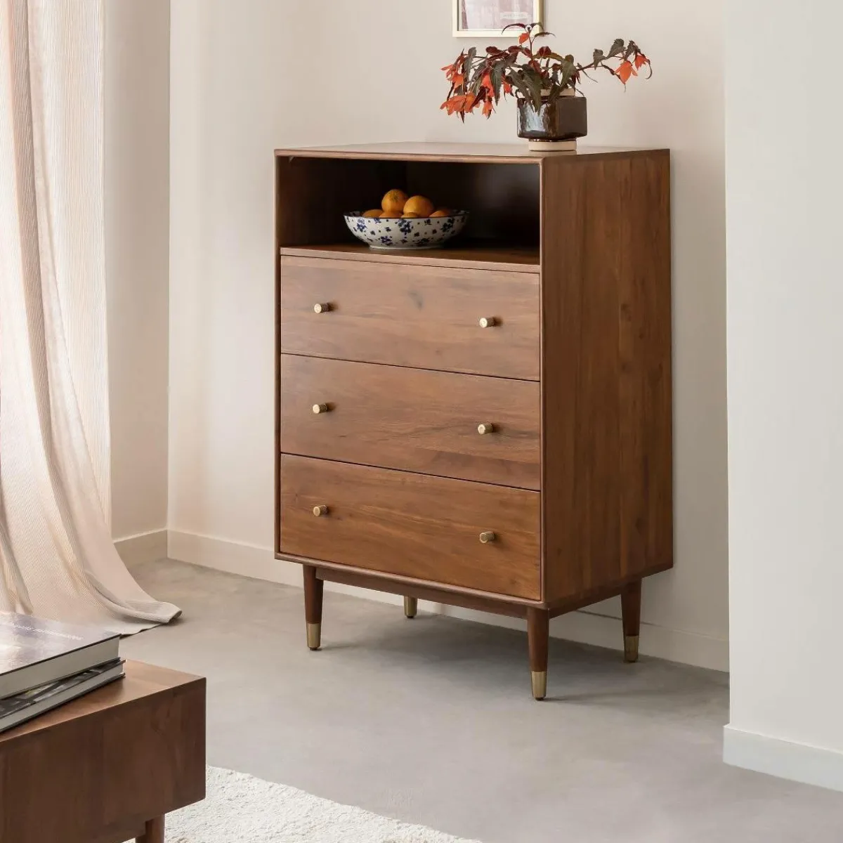 Made in Meubles Commode en bois d'acacia Emiel