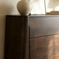 Made in Meubles Commode en bois de manguier foncé Liriel