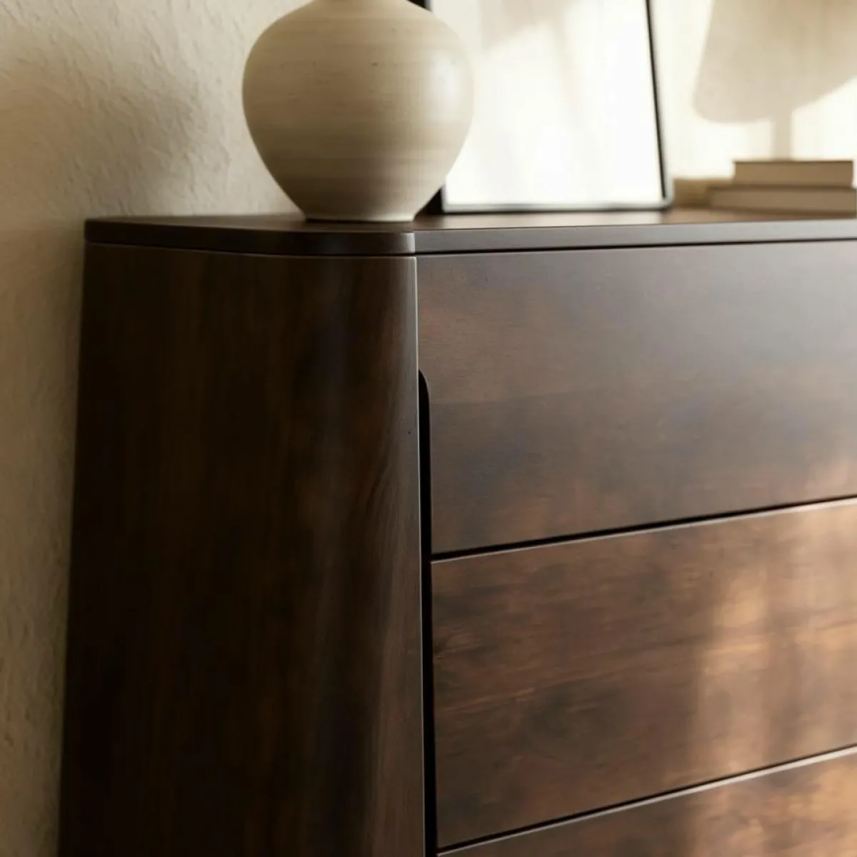 Made in Meubles Commode en bois de manguier foncé Liriel