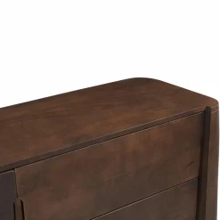 Made in Meubles Commode en bois de manguier foncé Liriel