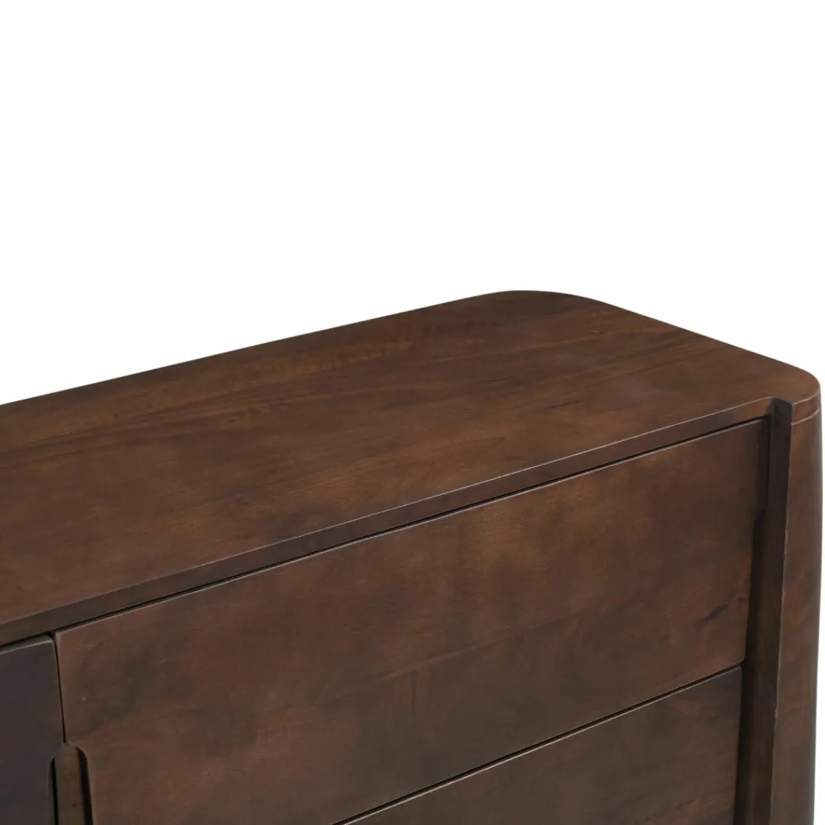 Made in Meubles Commode en bois de manguier foncé Liriel