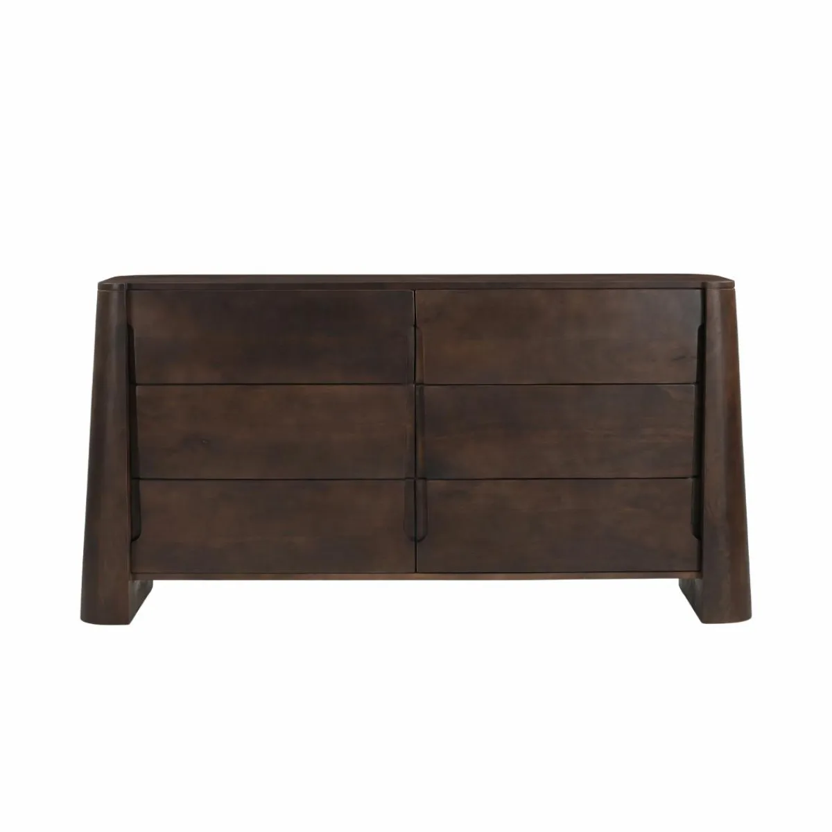 Made in Meubles Commode en bois de manguier foncé Liriel