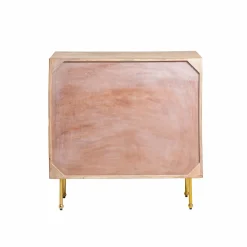 Made in Meubles Commode en bois de manguier sculpté Léopold