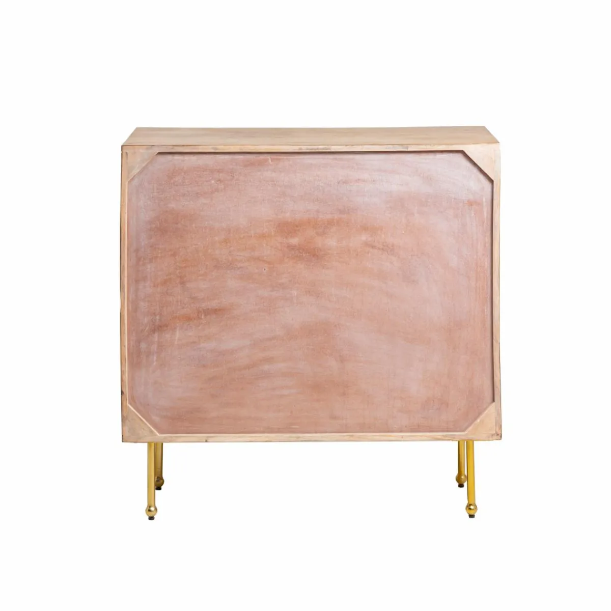 Made in Meubles Commode en bois de manguier sculpté Léopold