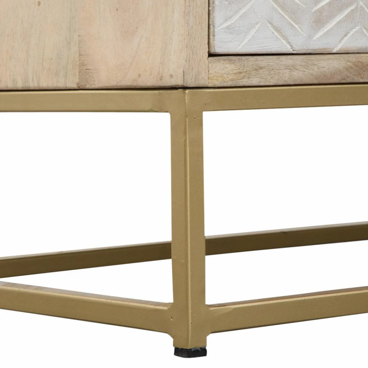 Made in Meubles Commode en bois de manguier et métal Vic