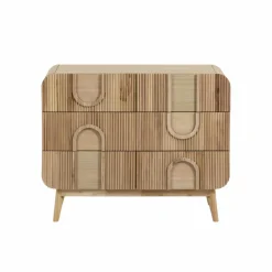 Made in Meubles Commode en bois de paulownia Nilo