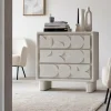 Made in Meubles Commode en bois effet béton blanc Danaé