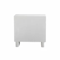 Made in Meubles Commode en bois effet béton blanc Danaé
