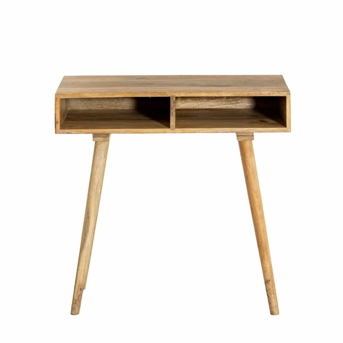 Made in Meubles Console avec rangement en bois de manguier Maëva